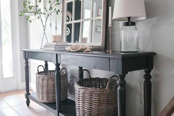 Entryway table decor ideas