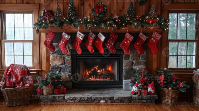 Fireplace Christmas Decor Ideas