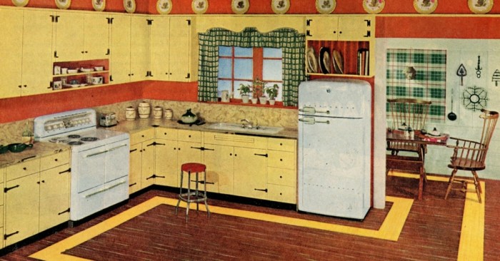 Vintage retro kitchen decor