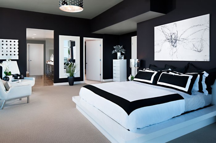 Black and White Bedroom Decor Ideas