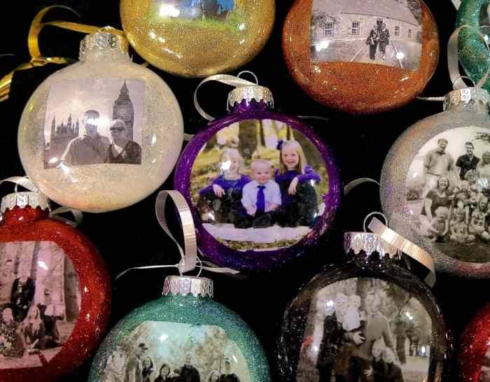 Christmas Photo Ornaments DIY