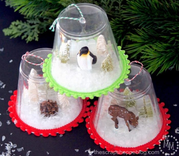 Diy snow globe christmas ornaments