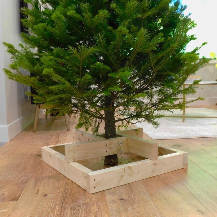 DIY Christmas Tree Stand for Artificial Tree