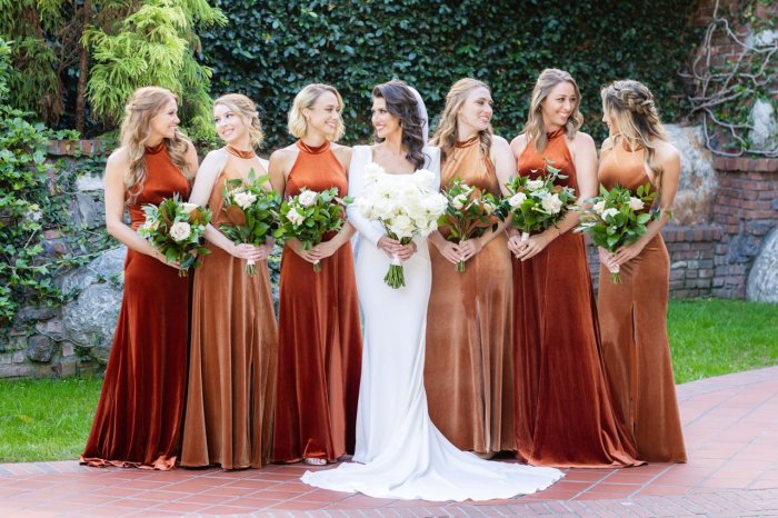 Burnt Orange Wedding Guest Dresses