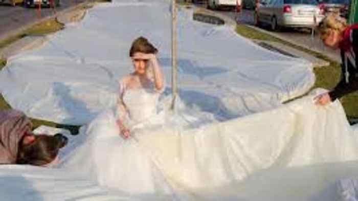 World longest wedding dress