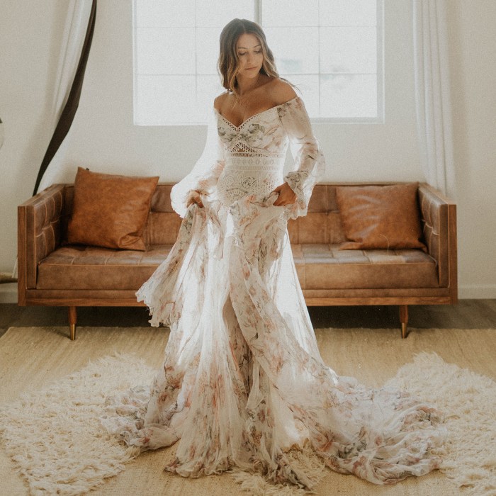 Country boho wedding dresses