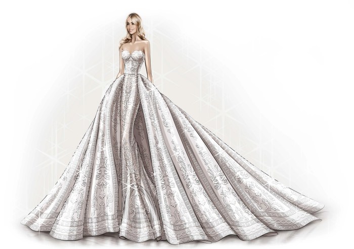 Chrome hearts wedding dress